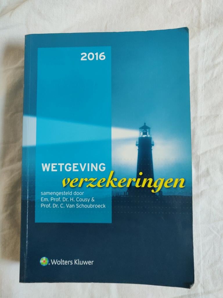 Wetgeving Verzekeringen (2016) (wetboek), Boeken, Ophalen, Gelezen, Hoger Onderwijs, H. Cousy