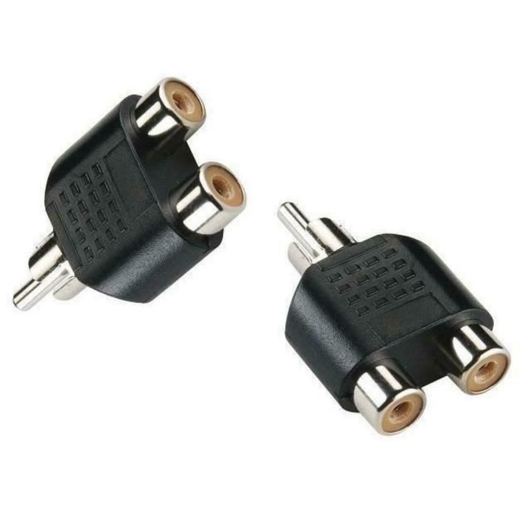 Male RCA (Cynch) naar Dual RCA Female Output Adapter, Audio, Tv en Foto, Audiokabels en Televisiekabels, Nieuw, Overige kabels