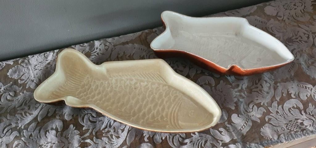 2x vintage pudding, serveerkommen, Ophalen