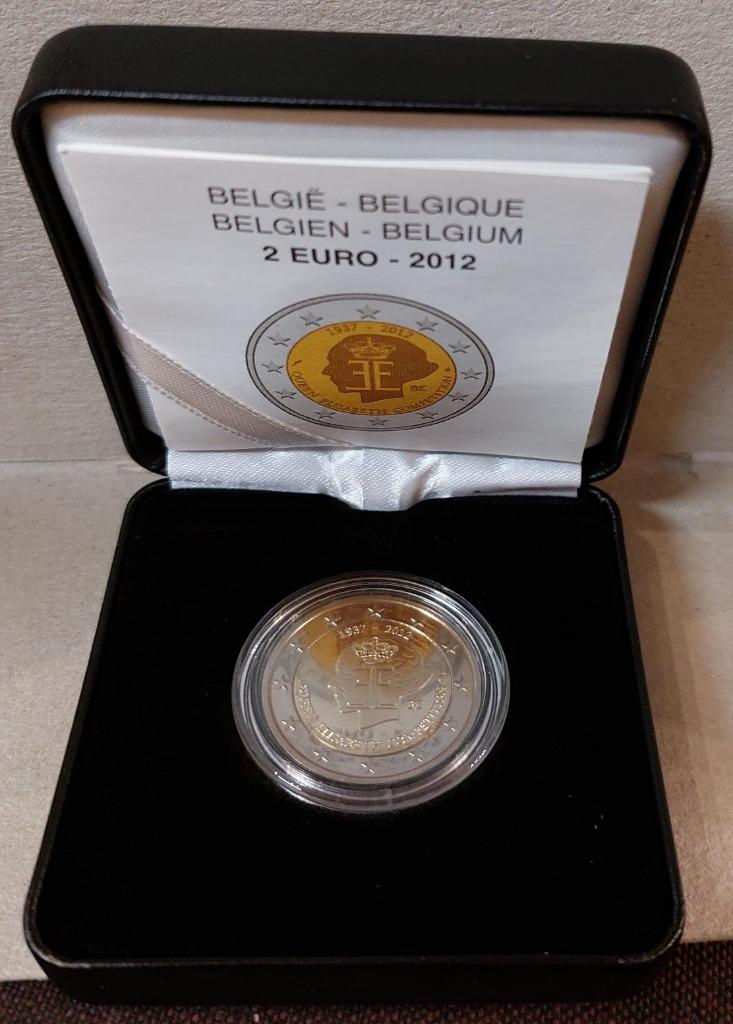 2 euro België 2012 Kon. Elisabethwedstrijd Proof in etui, Postzegels en Munten, Munten | Europa | Euromunten, Verzenden, België