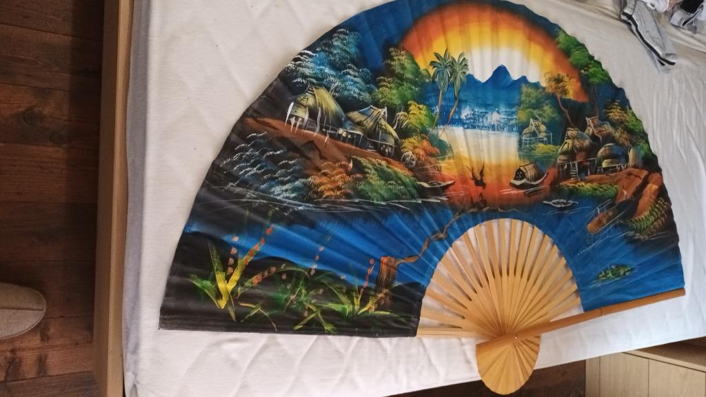 Papieren  waaier, Huis en Inrichting, Woonaccessoires | Wanddecoraties, Ophalen, Zo goed als nieuw