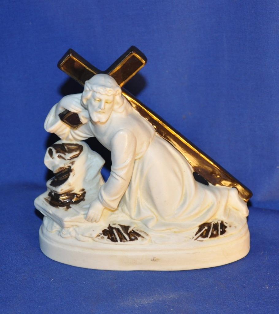 statue chemin de croix en biscuit, Antiquités & Art, Antiquités | Objets religieux, Enlèvement ou Envoi