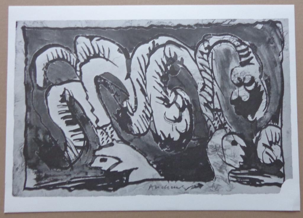 PIERRE ALECHINSKY / LOT VAN 3 STUKS / ZW-W LITHO / 32x45cm, Antiek en Kunst, Ophalen of Verzenden
