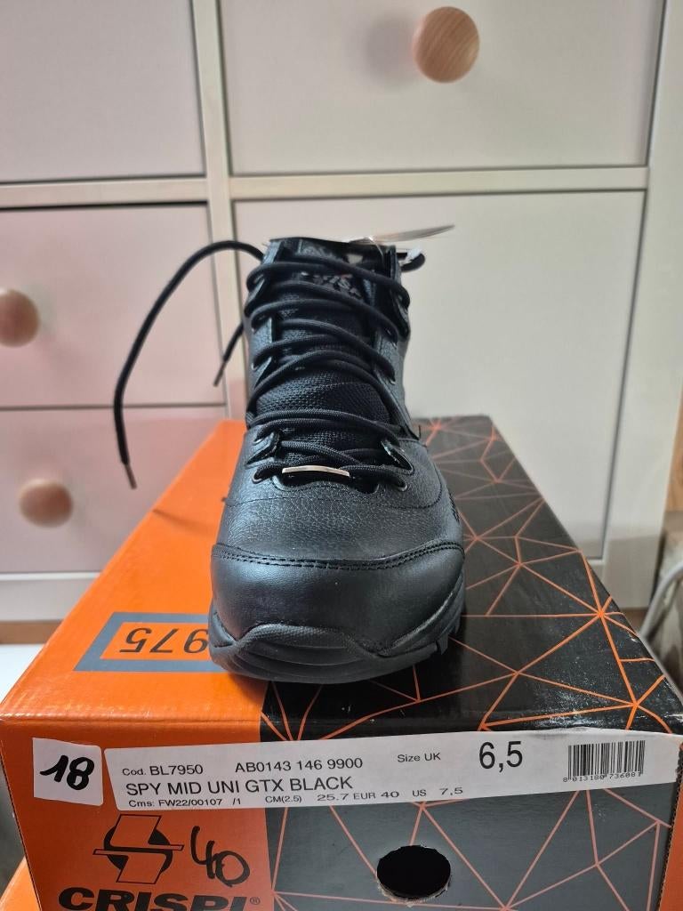 Bottines Crispi Spy Mid Uni GTX Black Neuves  P40, Neuf, Crispi, Enlèvement ou Envoi, Boots et Botinnes