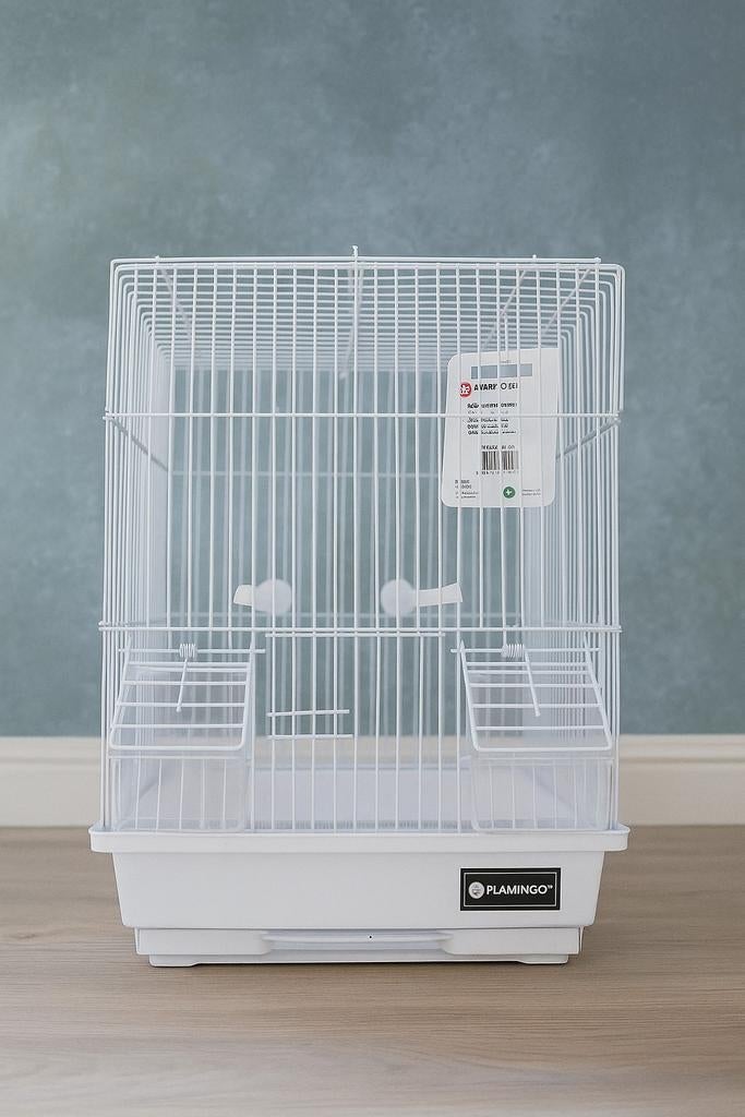 Nouvelle cage à oiseaux Dolak blanche 29,5 x 22 x 38 cm, Enlèvement