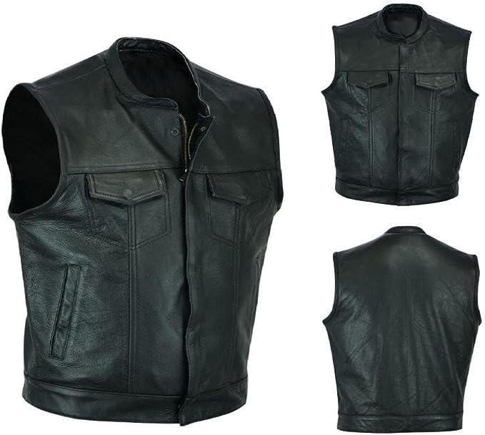 Nieuw leren motorvest, Motoren, Kleding | Motorkleding, Verzenden, Nieuw met kaartje, Kinderen, Jas | leer