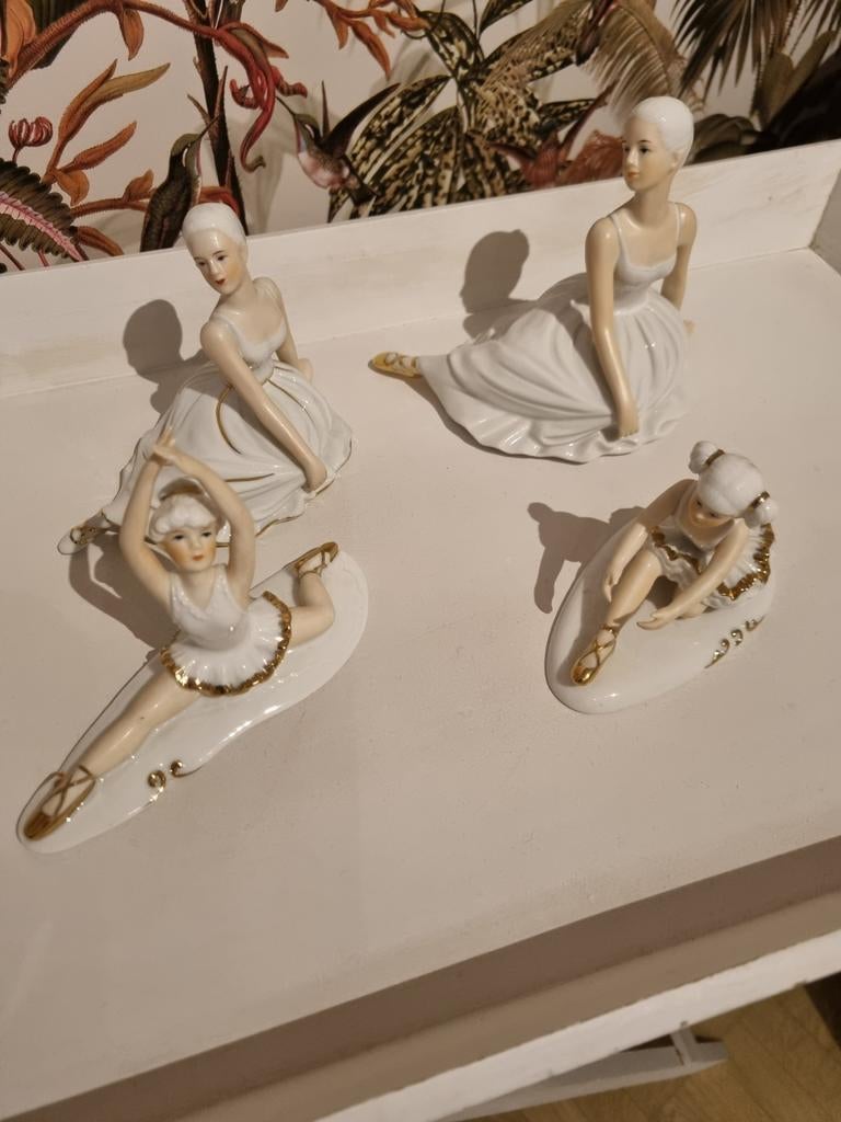4 beeldjes van ballerina's stijl Monti Fiero, Ophalen of Verzenden, Zo goed als nieuw