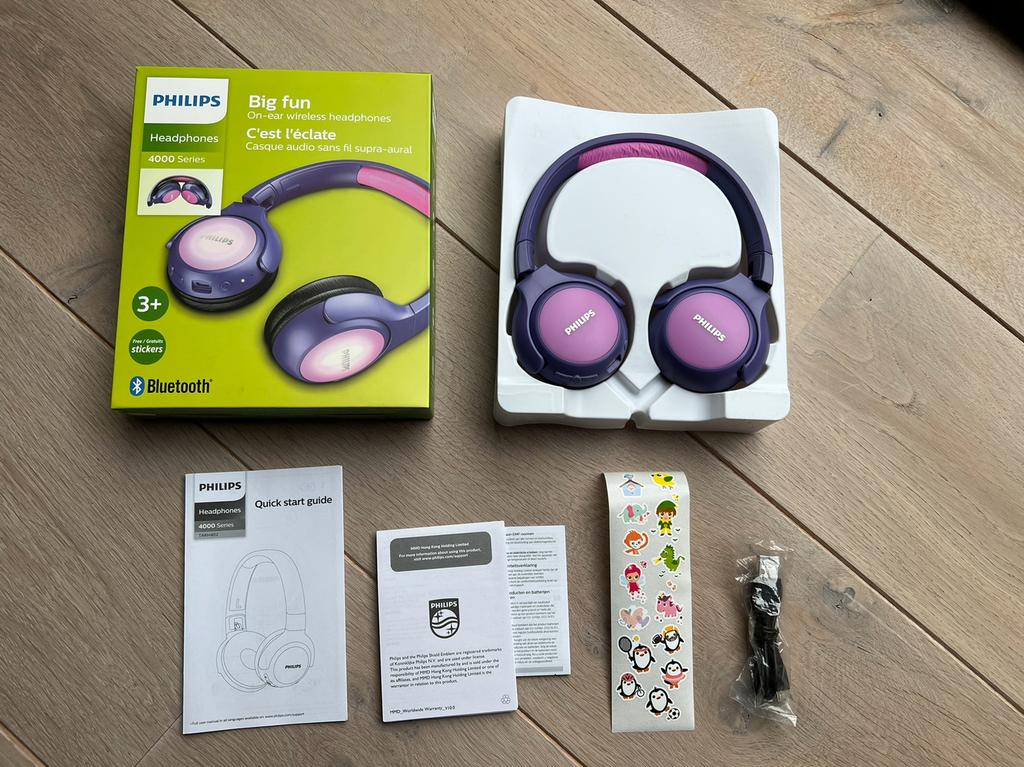 Draadloze hoofdtelefoon / headphones van Philips 4000 Series, Philips, Zo goed als nieuw, Draadloos, Op oor (supra aural)