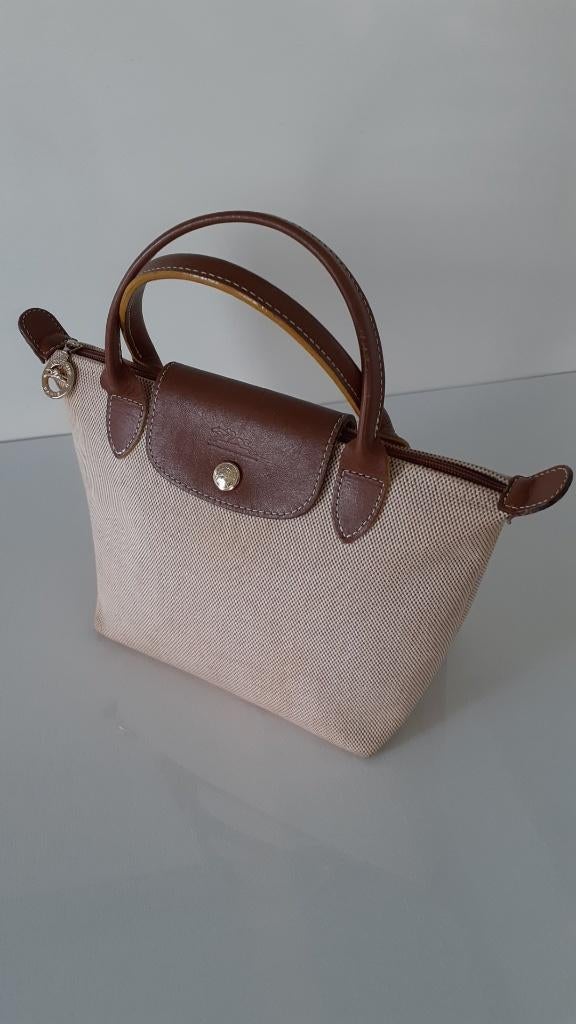 Sac à main LONGCHAMP, Enlèvement ou Envoi, Comme neuf, Beige, Sac à main