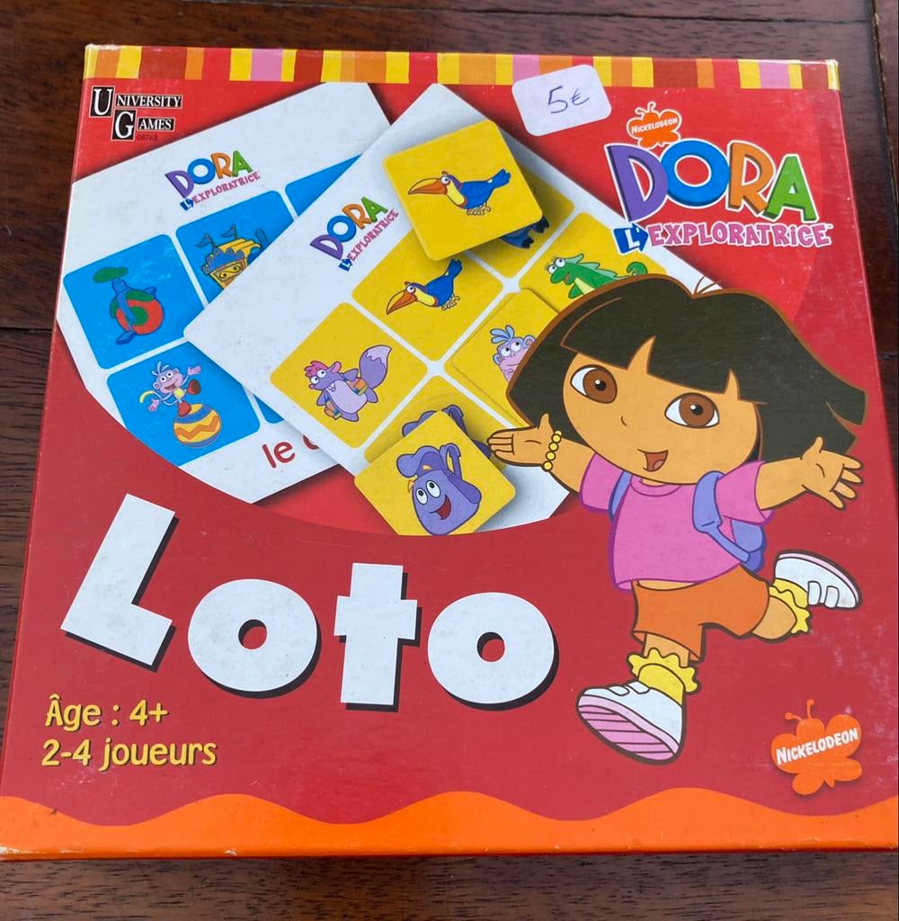 Jeu de loto Dora, Comme neuf