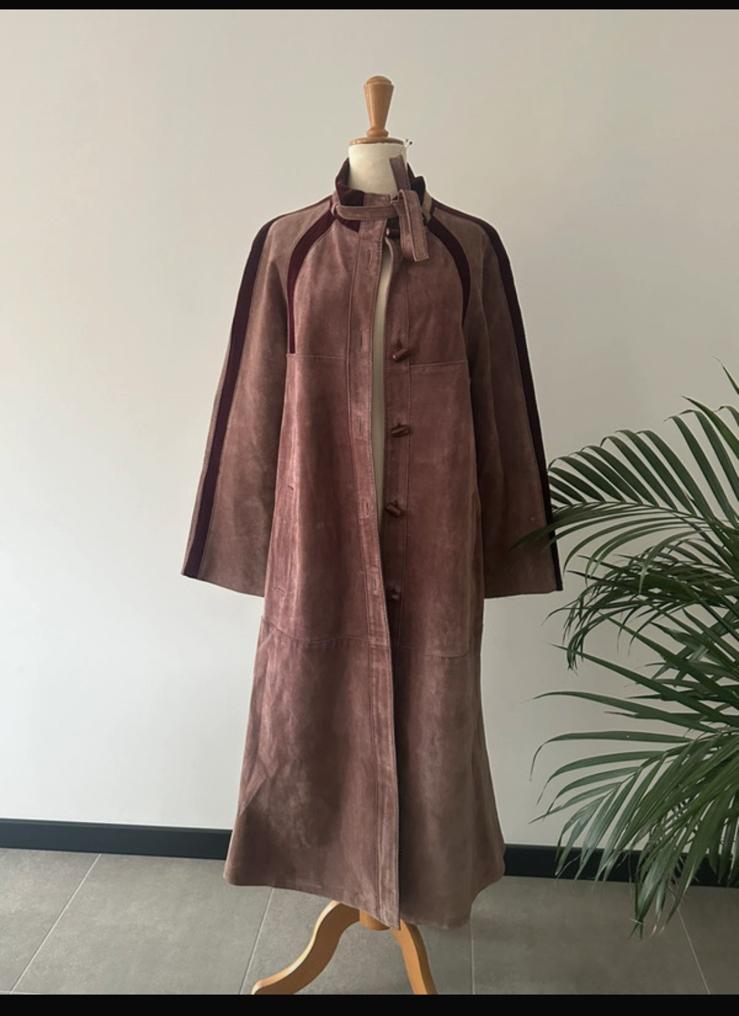 Vintage 1970s - Suede coat, Enlèvement, Porté, Taille 36 (S), Rose