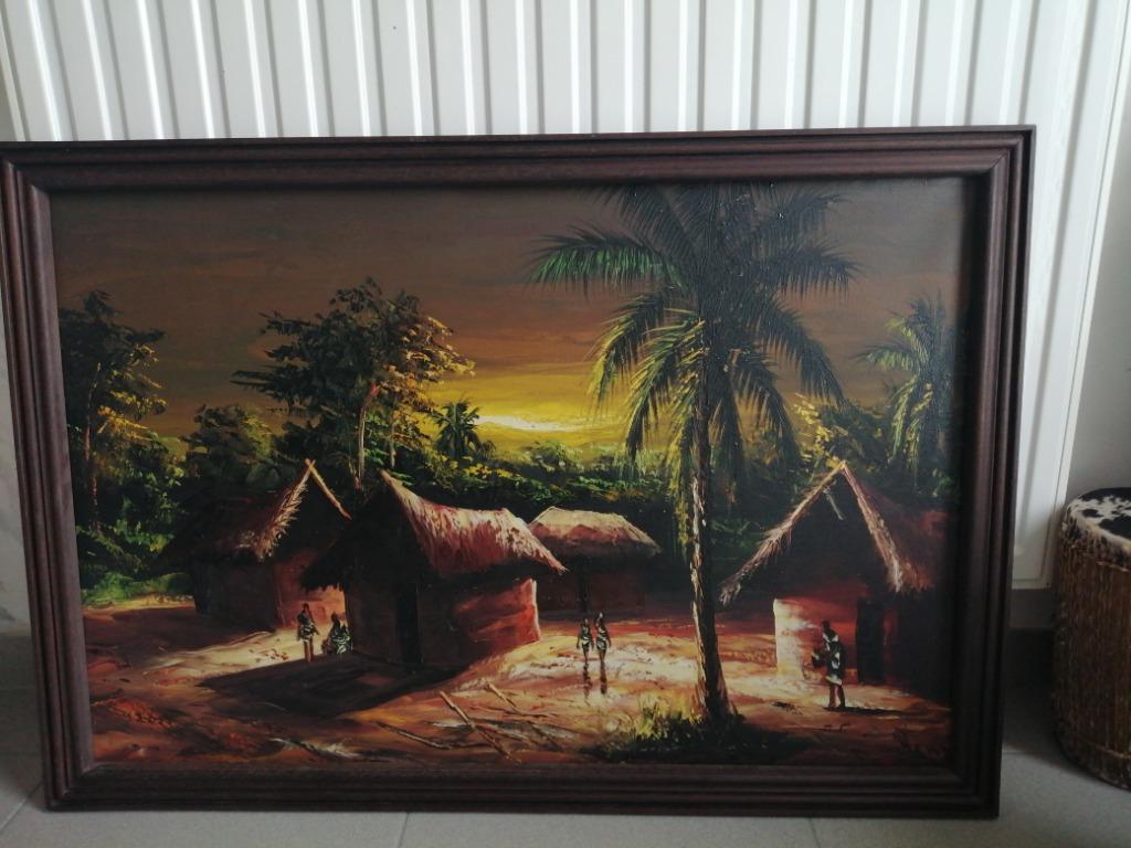 Congolees schilderij, Ophalen of Verzenden