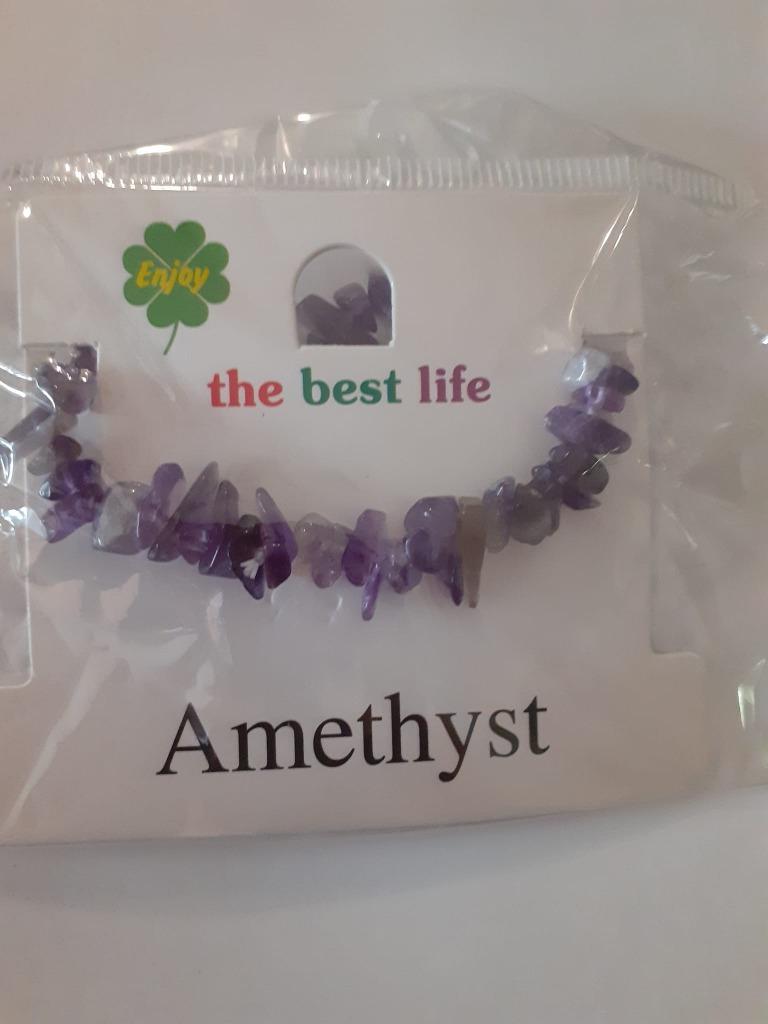 splitarmband amethist, Handtassen en Accessoires, Edelstenen, Ophalen of Verzenden, Nieuw