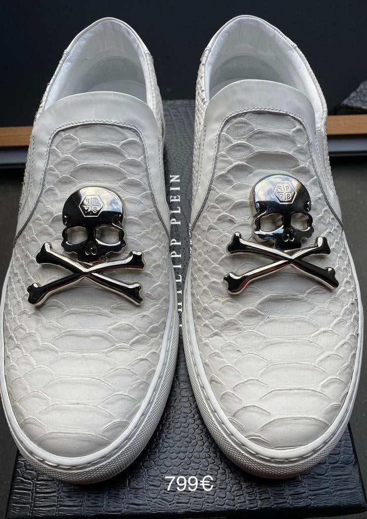 Philipp plein wit/croom, Wit, Philipp plein, Gedragen, Loafers