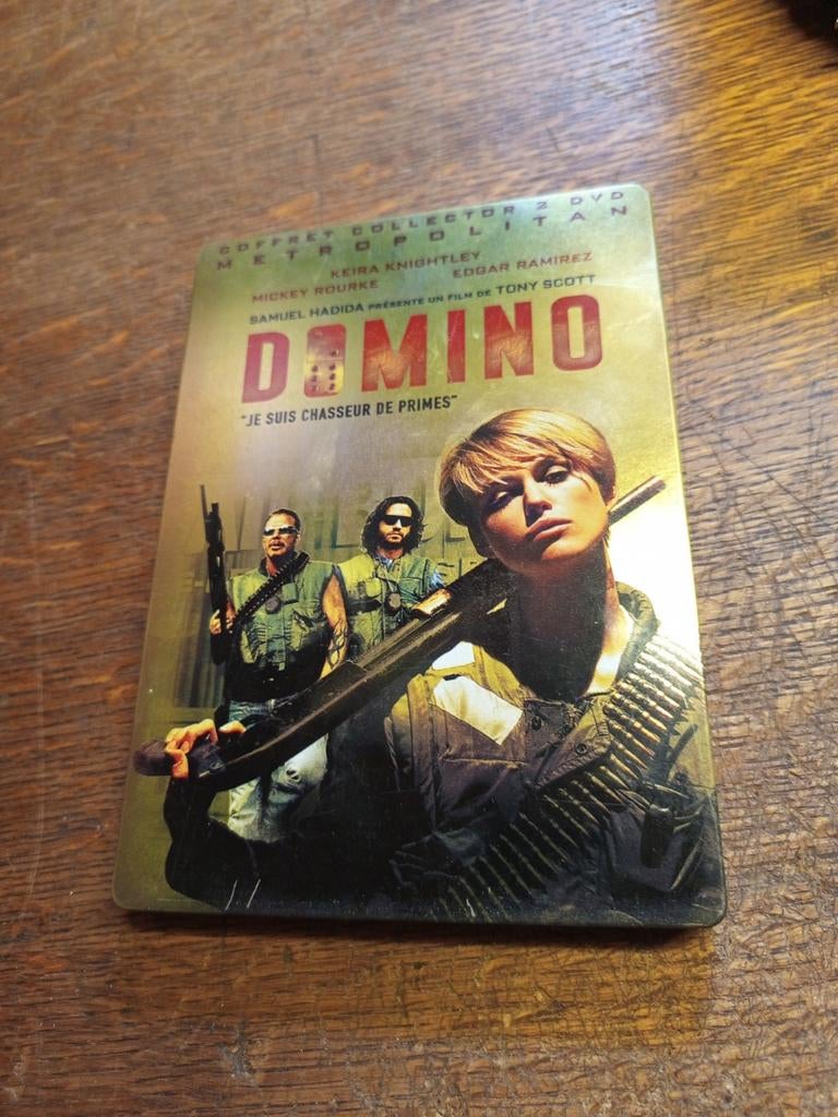 Double DVD du film Domino (boitier metalique), Vanaf 16 jaar, Ophalen of Verzenden, Zo goed als nieuw, Boxset