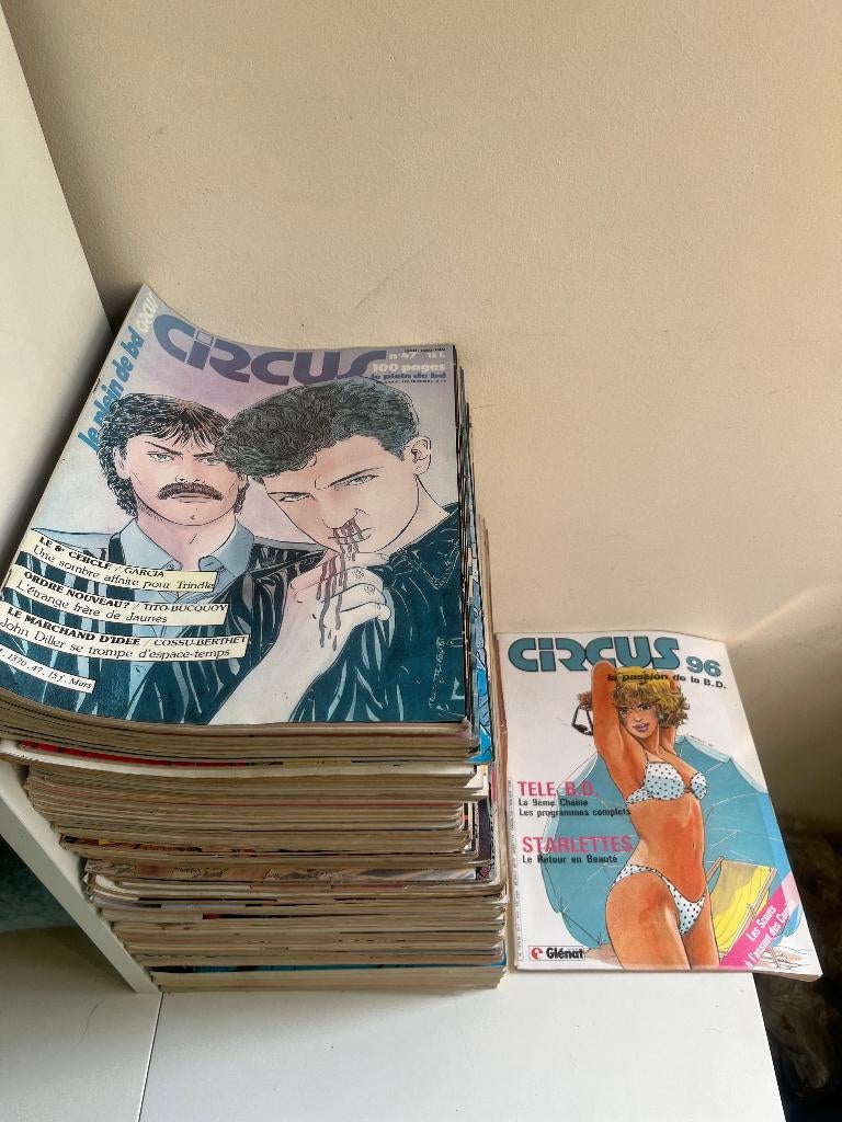BD Circus-tijdschriften, Boeken, Meerdere stripboeken, Ophalen, Gelezen, Divers auteurs
