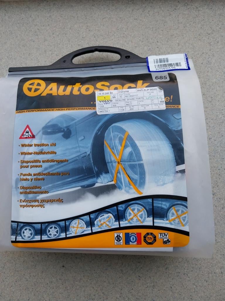 Sneeuwsok Autosock 685, Ophalen
