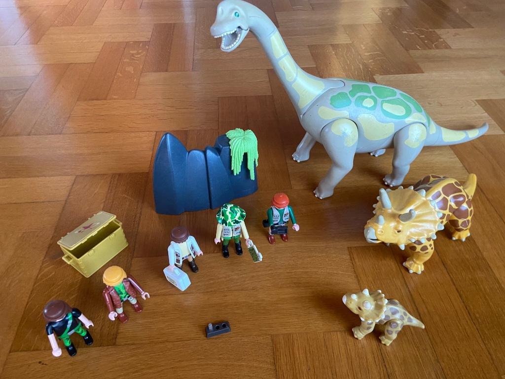 Playmobil saurus team + dinosaurus, Kinderen en Baby's, Speelgoed | Playmobil, Ophalen of Verzenden, Gebruikt, Los Playmobil