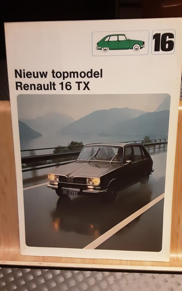 Renault 16 tx brochure, Enlèvement ou Envoi, Comme neuf, Renault