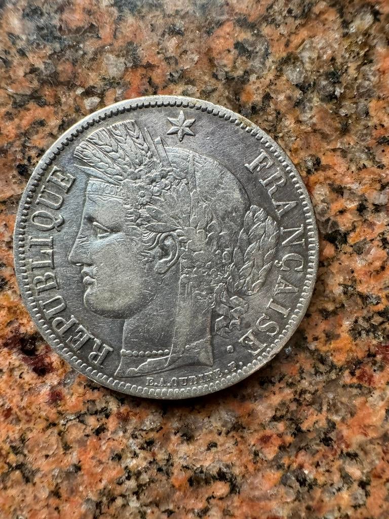 Frankrijk 5 francs 1850  (Zilver ), Postzegels en Munten, Ophalen