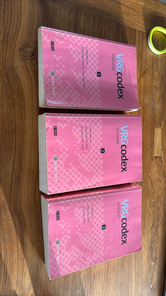 Vrg codex 1-2-3 (doos37), Boeken, Ophalen, Zo goed als nieuw