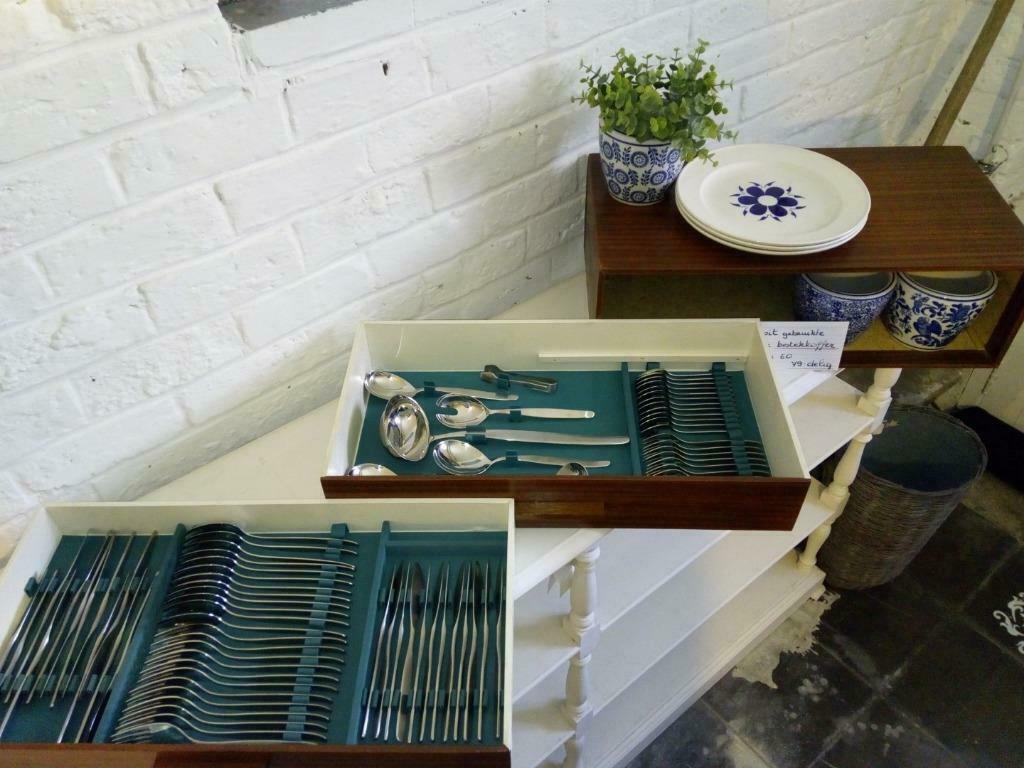 oude bestekkoffer, Antiek en Kunst, Ophalen