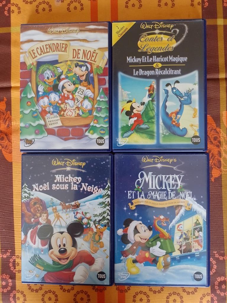 Lot de 4 DVD Mickey (Walt Disney), Ophalen of Verzenden, Zo goed als nieuw, Tekenfilm