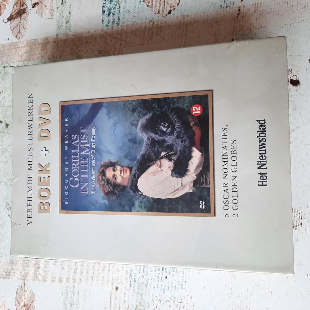 Dvd +boek Gorilla's in the mist, Cd's en Dvd's, Ophalen of Verzenden