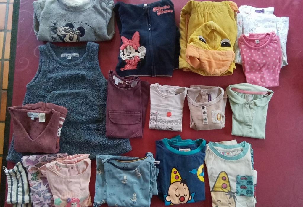 Kleding meisjes M86 17st voor 12 euro, Ophalen of Verzenden, Zo goed als nieuw, Maat 86