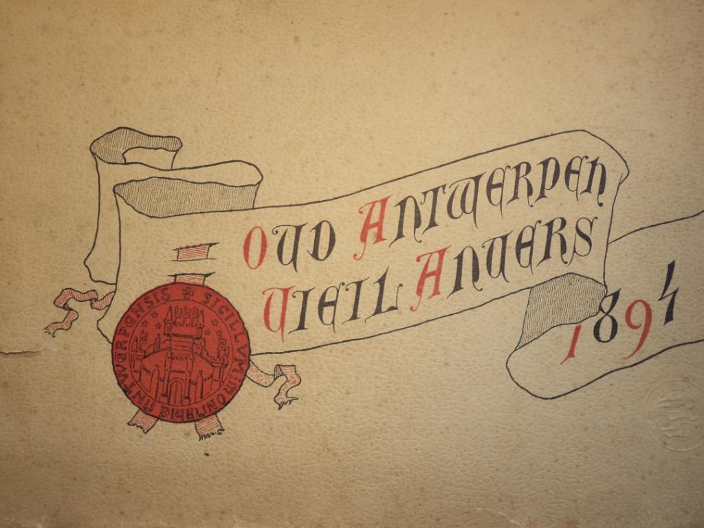 1894 wereldtentoonstelling Antwerpen Vieil Anvers Max Rooses, Ophalen of Verzenden