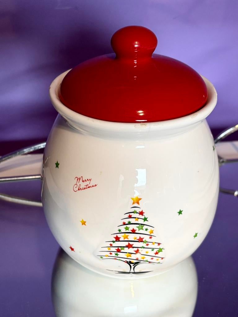 Pot à biscuits « Merry Christmas », Ophalen of Verzenden, Zo goed als nieuw, Keramiek