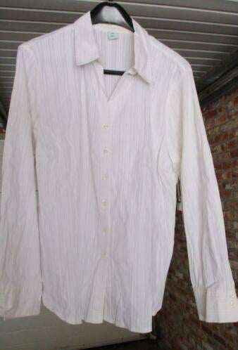 Wit hemd M&S lange mouw maat 48, Kleding | Dames, Wit, Maat 46/48 (XL) of groter, Ophalen of Verzenden, Zo goed als nieuw