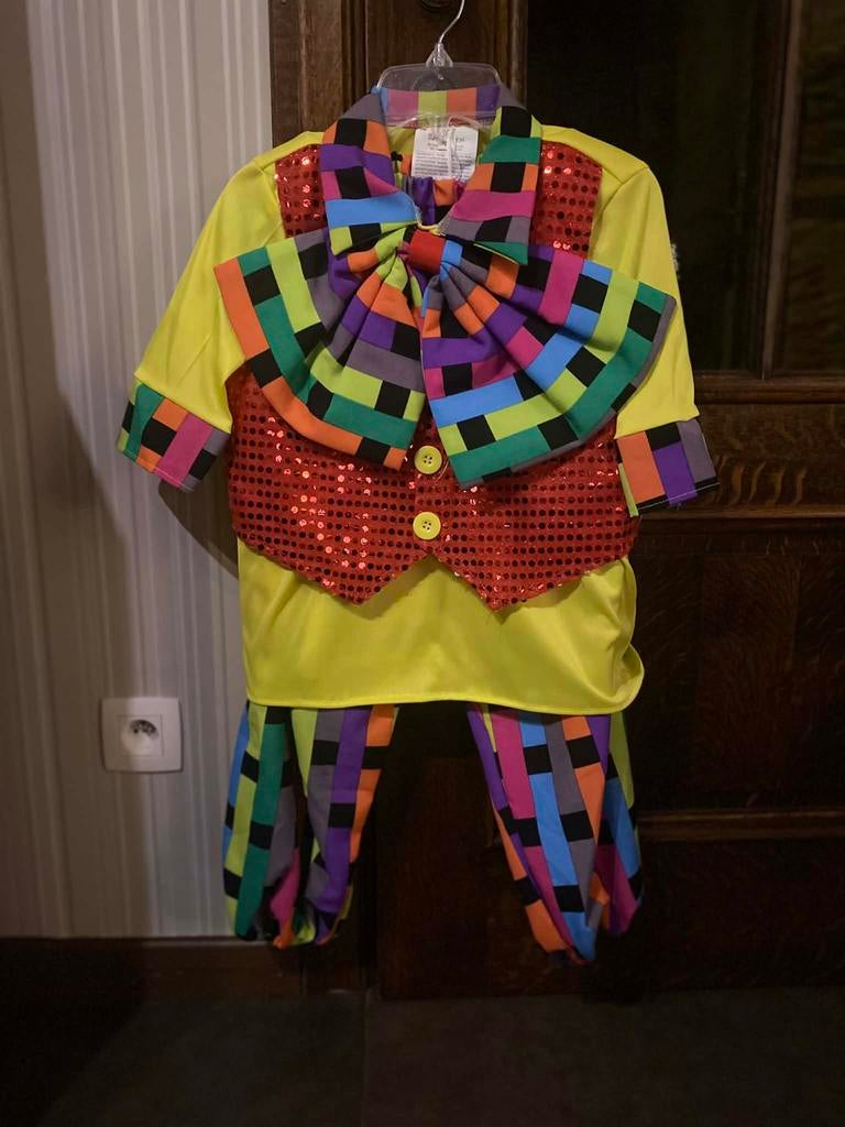 Kinder clown carnaval kostuum, Ophalen, Zo goed als nieuw