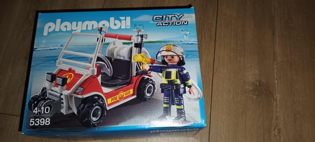 Playmobil 5398 chef de pompier avec voiturette, Enlèvement, Comme neuf