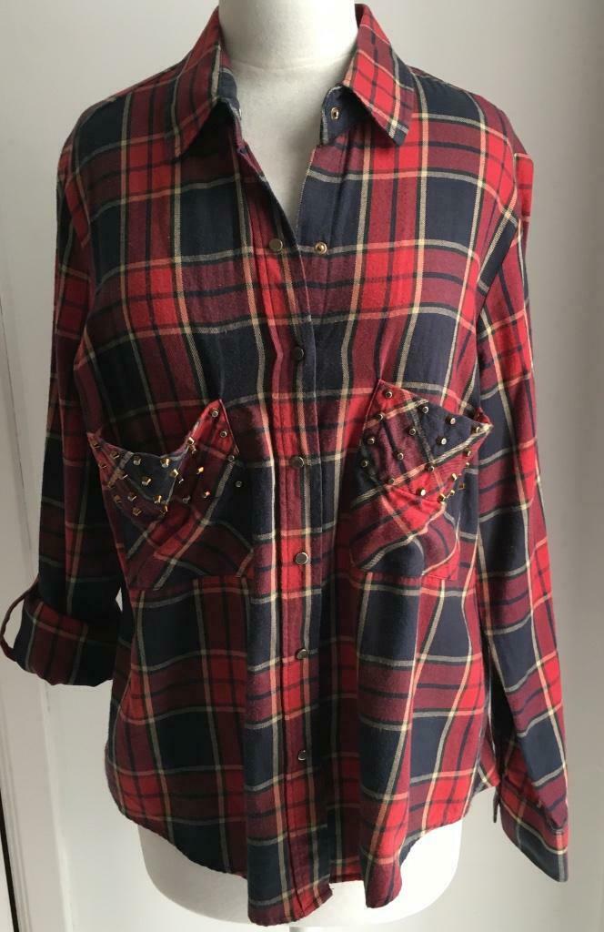 Blouse van Zara Woman.  -  XL, Kleding | Dames, Blouses en Tunieken, Zo goed als nieuw, Maat 46/48 (XL) of groter, Rood, Verzenden
