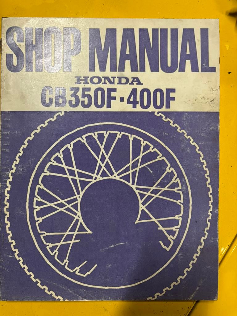 Workshopmanual Honda CB350, CB400 Four, Motoren, Handleidingen en Instructieboekjes, Ophalen of Verzenden, Honda
