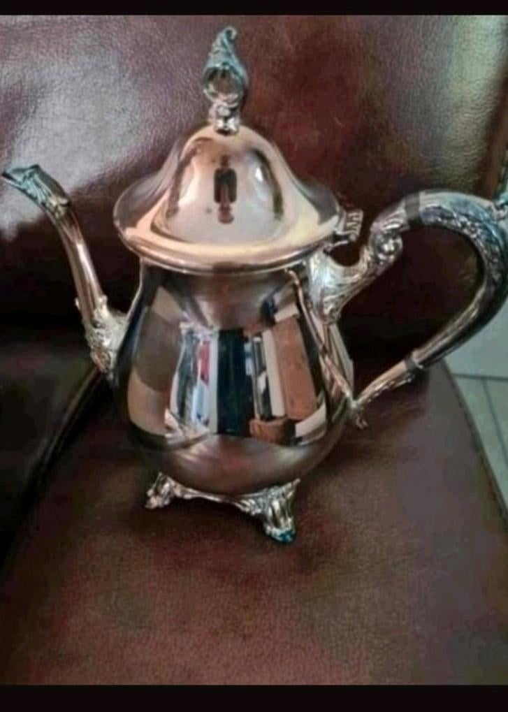 2 xVerzilverd theepot Raimond getekend, Antiek en Kunst, Ophalen of Verzenden