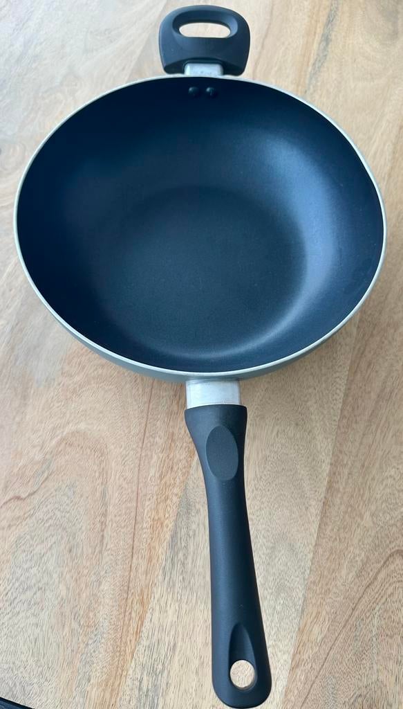Poele wok 26 cm vitro ceramique, Enlèvement, Comme neuf, Wok