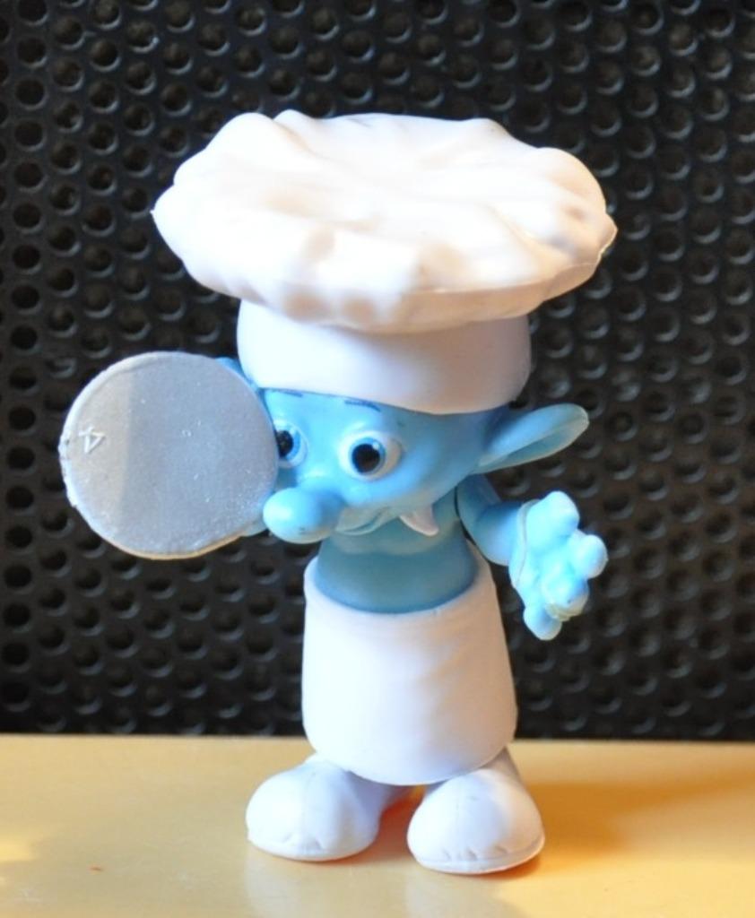 figurine schtroumpfs cuisto (12), Ophalen of Verzenden, Zo goed als nieuw, Poppetje, Figuurtje of Knuffel