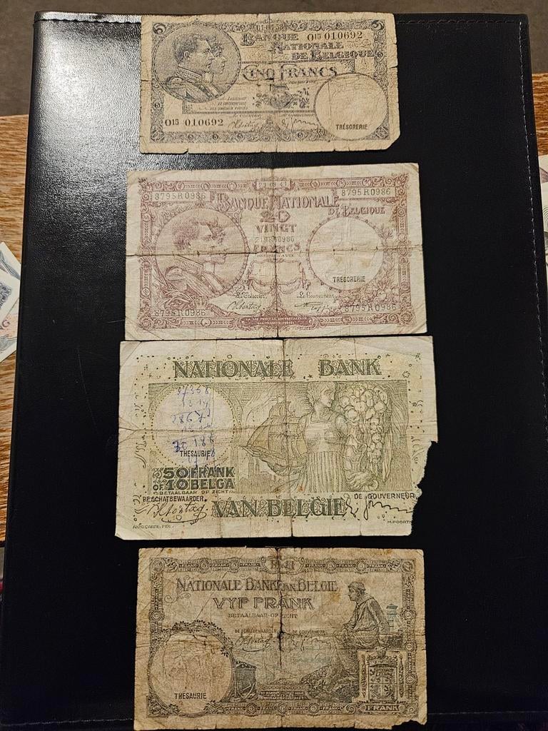 Set de billets en francs belges, Enlèvement ou Envoi, Billets de banque