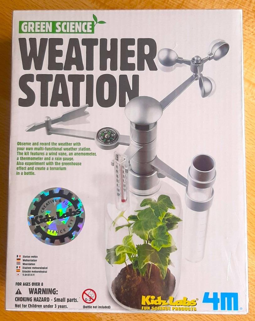 Mini weerstation Kidzlabs Green Science - engelstalig, Kinderen en Baby's, Speelgoed | Educatief en Creatief, Nieuw, Knutselen
