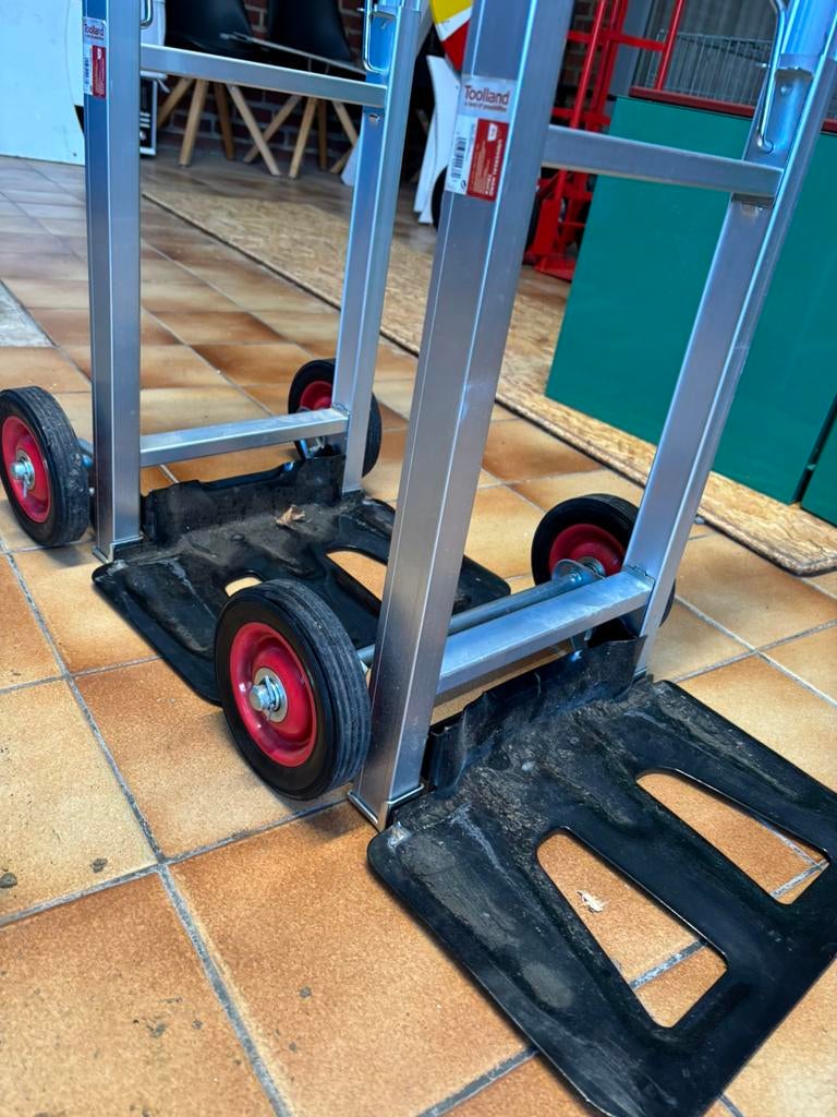 Valex aluminium steekwagen inklapbaar 90kg - 2 stuks, Ophalen, Zo goed als nieuw, Steekwagen