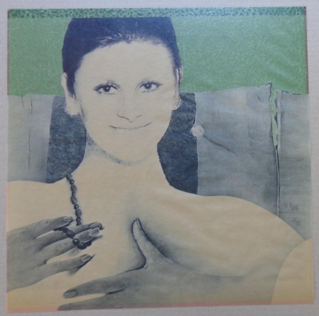 POL MARA / NAAKTE VROUW / KLEURLITHO / 37x37cm / SIG, Enlèvement ou Envoi