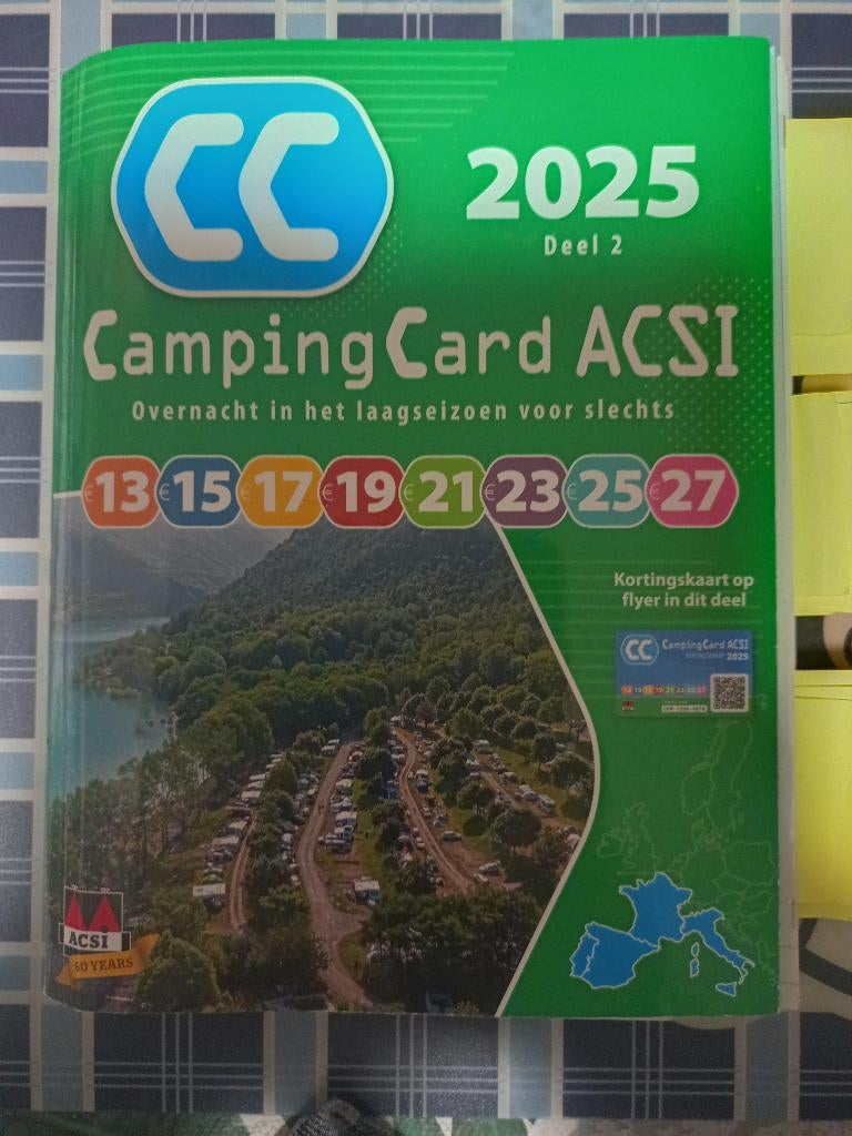 Acsi Campingcard Campings 2025 D1&D2/ 2 Boeken 23 Landen, Ophalen of Verzenden, Gebruikt