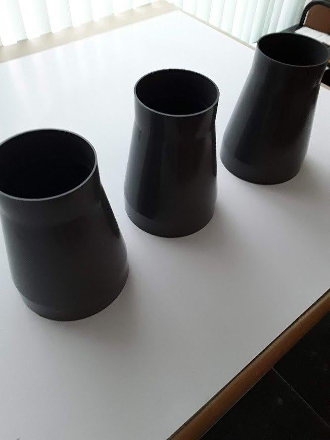 PVC verloop 160mm naar 110mm 4mm dik grijs 3 stuks nieuw, Afvoer, PVC, Nieuw, Ophalen of Verzenden