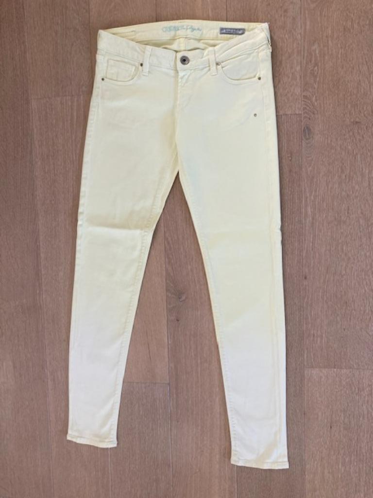 Pantalon skinny jaune clair Guess taille 26, Guess, Longs, Taille 34 (XS) ou plus petite, Porté
