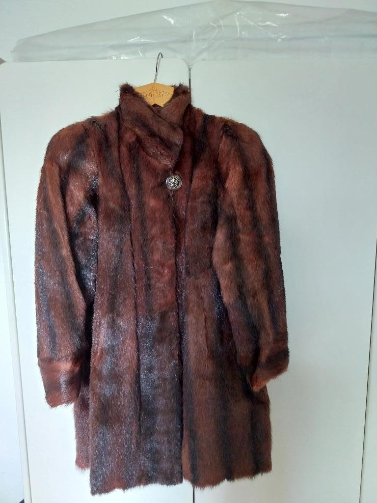 manteau de fourrure, Enlèvement ou Envoi, Taille 42/44 (L), Brun