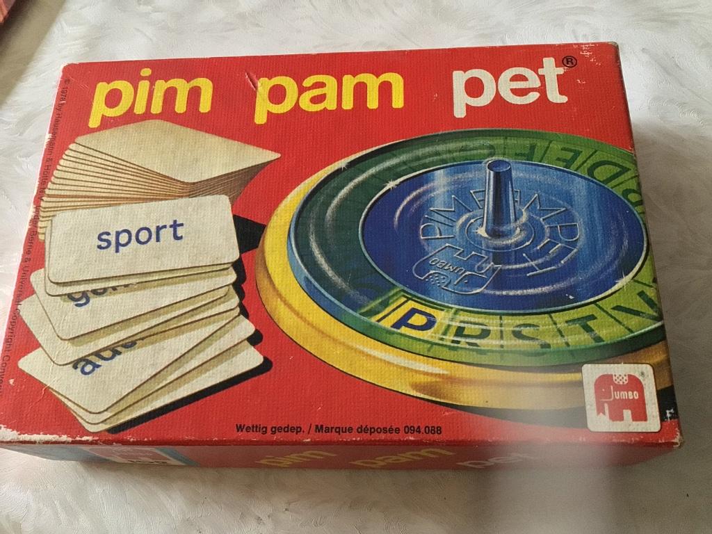 Pim pam pet gezelschapsspel voor jong en oud, Ophalen, Gebruikt