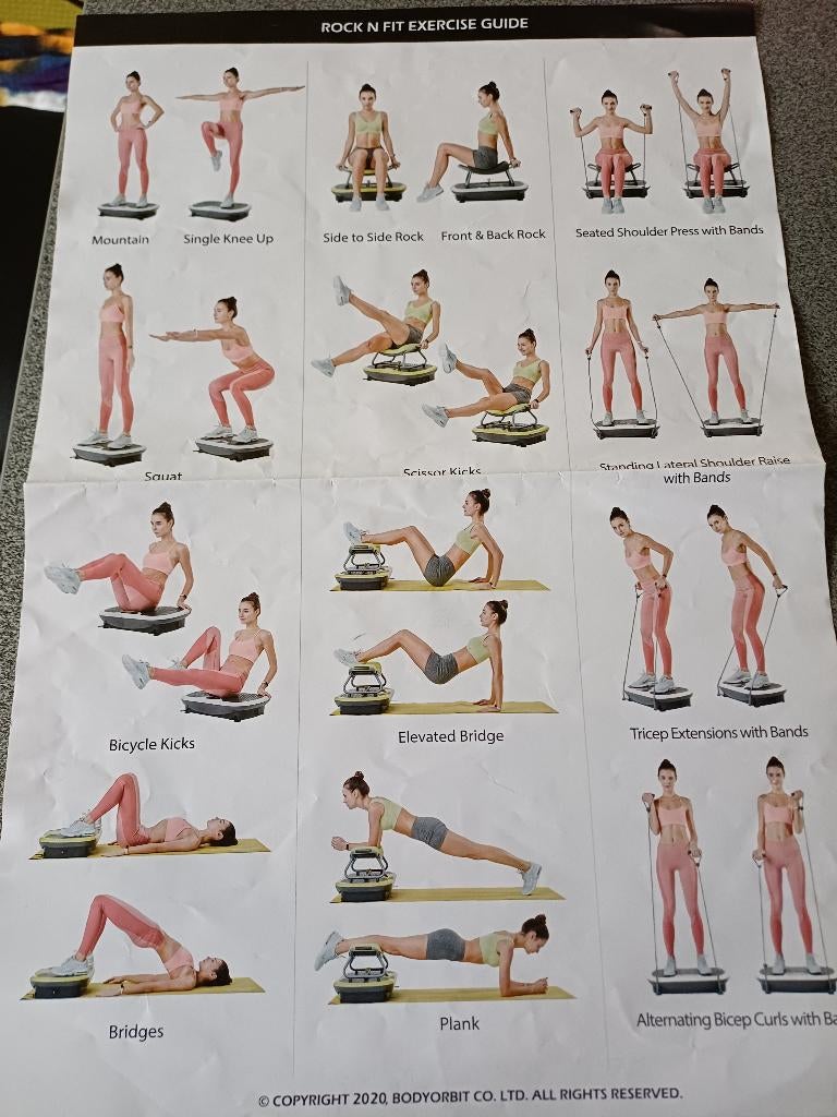 Wonder core trilplaat, Jambes, Comme neuf, Enlèvement, Plaque vibrante