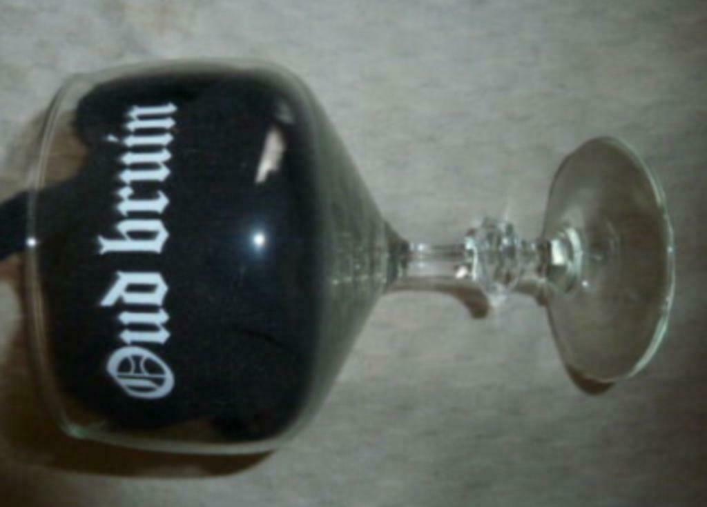 #A bier glas OUD BRUIN / VIEILLE BRUNE brouwerij Anglo Belge, Collections, Verres & Petits Verres, Enlèvement ou Envoi, Neuf, Verre à bière